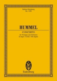 Hummel: Concerto E major (Study Score) published by Eulenburg